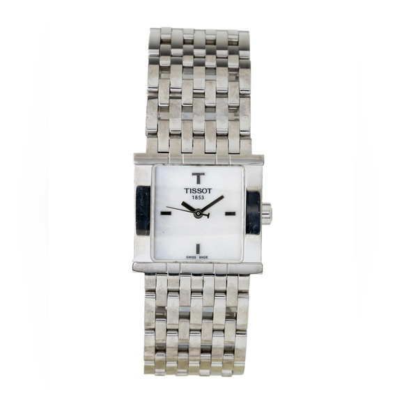 Stunning stainless steel Tissot Mother of Pearl Dial Quartz Swiss Made Watch😍